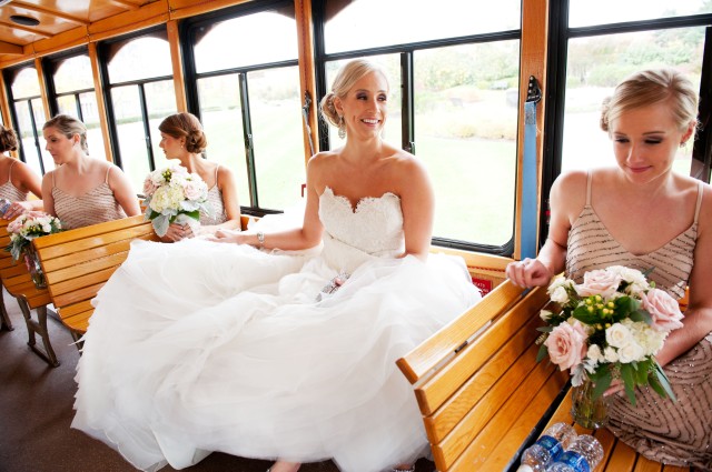 Bride in Trolley 